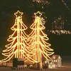 Image de vidaXL Arbres de Noël pliables LED - 93 cm