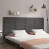 Image de vidaXL Tête de lit murale 206x3x91,5 cm - Gris