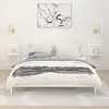Image de VIDAXL Étagères de chevet murales 2 pcs - Blanc bois de pin massif
