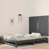 Image de vidaXL Tête de lit murale - Gris - 127.5 cm