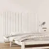Image de vidaXL Tête de lit murale Blanc 147x3x90 cm Bois massif de pin