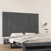 Image de vidaXL Tête de lit murale Gris 147x3x90 cm Bois massif de pin