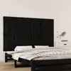 Image de vidaXL Tête de lit murale Noir 147x3x90 cm Bois massif de pin
