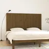 Image de vidaXL Tête de lit murale Marron miel 204x3 cm