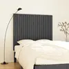 Image de vidaXL Tête de lit murale - Gris - 127,5x3x110 cm