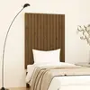 Image de vidaXL Tête de lit murale Marron miel 82,5x3x110 cm