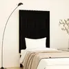 Image de vidaXL Tête de lit murale - Noir - 82,5 x 3 x 110 cm