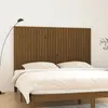 Image de vidaXL Tête de lit murale Marron miel 185x3x110 cm Bois massif de pin