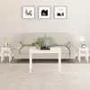 Image de vidaXL Tables gigognes 3 pcs - Blanc