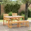 Image de vidaXL Ensemble de salle à manger pour jardin 4 pcs Marron