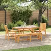 Image de vidaXL Ensemble de salle à manger pour jardin 5 pcs Marron