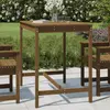 Image de vidaXL Table de jardin 121x82,5x110 cm - Marron miel