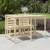 Image de vidaXL Table de jardin bois de pin - 159,5x82,5x110 cm