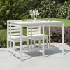 Image de vidaXL Table de jardin 159,5x82,5x110 cm - Blanc