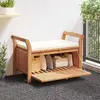 Image de VIDAXL Banc de rangement jardin avec coussin Bois d'acacia