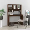 Image de Bureau avec étagères vidaXL - Chêne marron