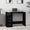 Image de VIDAXL Bureau avec Tiroirs - Bois Noir