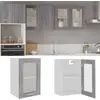 Image de vidaXL Armoire vitrée suspendue Sonoma