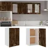Image de vidaXL Armoire Suspendue - Chêne Fumé