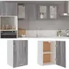 Image de Vidaxl Armoire Suspendue Sonoma Gris - Bois d'Ingénierie