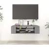 Image de vidaXL Armoire TV Suspendue - Sonoma Gris