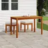 Image de vidaXL Ensemble à manger de jardin 3 pcs - Acacia solide
