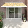 Image de vidaXL Auvent rétractable 3x2,5 m Jaune et Blanc