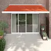 Image de vidaXL Auvent rétractable 3x2,5 m Orange/Marron
