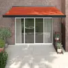 Image de VidaXL Auvent Rétractable Orange et Marron 3 x 2.5 m