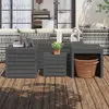 Image de vidaXL Ensemble boîtes jardin 4 pcs Gris