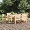 Image de vidaXL Ensemble à manger 7 pcs - Bois de pin massif