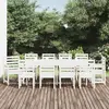 Image de Vidaxl Ensemble à manger de jardin 11 pcs - Blanc
