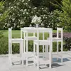 Image de vidaXL Ensemble de bar de jardin 5 pcs - Bois de pin blanc