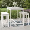 Image de vidaXL Ensemble de bar de jardin, 5 pcs - Blanc
