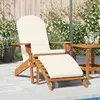 Image de vidaXL Chaise Adirondack avec repose-pieds