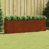 Image de vidaXL Lit surélevé Acier corten 280 cm