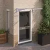 Image de vidaXL Auvent de porte 122x90 cm - Gris et transparent