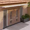 Image de vidaXL Auvent de porte 396 x 90 cm - Gris et transparent