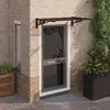 Image de vidaXL Auvent de porte 122x90 cm - Noir PC