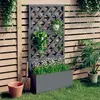Image de VidaXL Jardinière en Treillis - 65x33x135 cm Gris