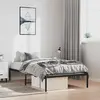 Image de vidaXL Cadre de lit métal sans matelas noir 100x200 cm
