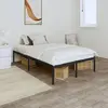 Image de vidaXL Cadre de lit métal sans matelas noir 120x190 cm
