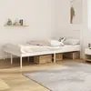 Image de vidaXL Cadre de lit métal sans matelas et tête de lit blanc 120x190 cm