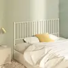 Image de vidaXL Tête de lit de remplacement métal blanc 160 cm