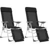 Image de vidaXL Chaises de camping pliantes - Lot de 2