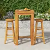 Image de vidaXL Ensemble de bar de jardin 3 pcs - Bois d'acacia