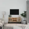 Image de vidaXL Meuble TV - Bois d'ingénierie et fer