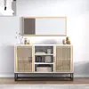 Image de vidaXL Buffet Blanc 105x30x65 cm