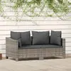 Image de VIDAXL Salon de jardin 2 pcs - Gris