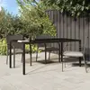 Image de vidaXL Table de Jardin Marron 190 x 90 x 75 cm polyrotin